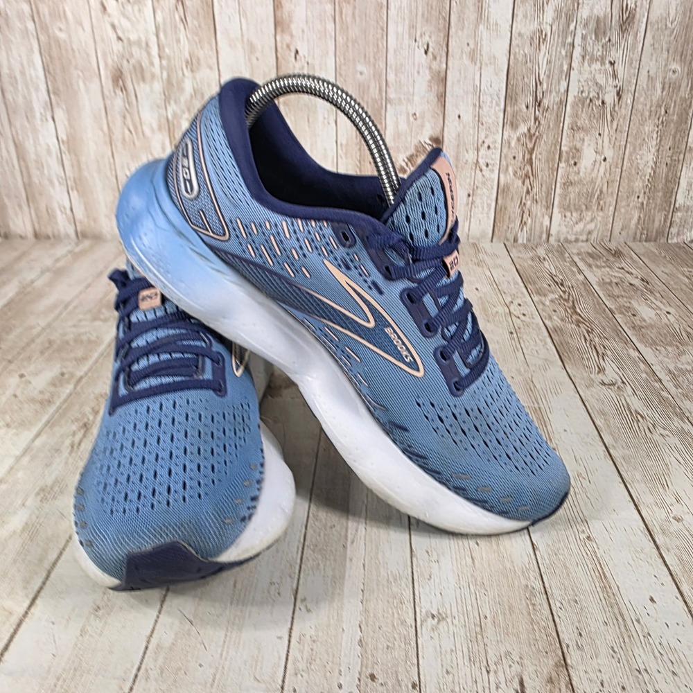 Brooks Glycerin 20 Running Shoes Cushioned Athletic Sneakers Blue Women's 8.5 - Picture 6 of 8